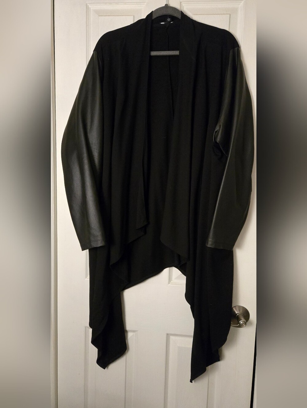 torrid Black Open-Front Draped Cardigan